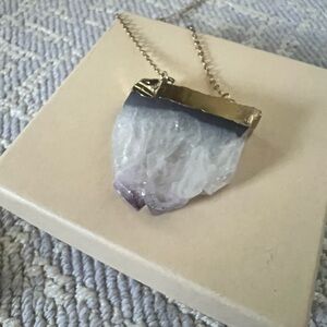 Rock Crystal Pendant Necklace